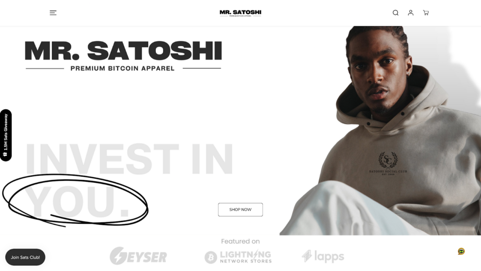 Mr․ Satoshi Is The New Premium Bitcoin Apparel Store You Do Not Want to Miss – Sponsored Bitcoin News