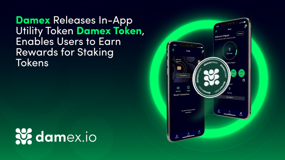 Damex Releases in-App Utility Token Damex Token, Enables Users to Earn Rewards for Staking Tokens – Press release Bitcoin News