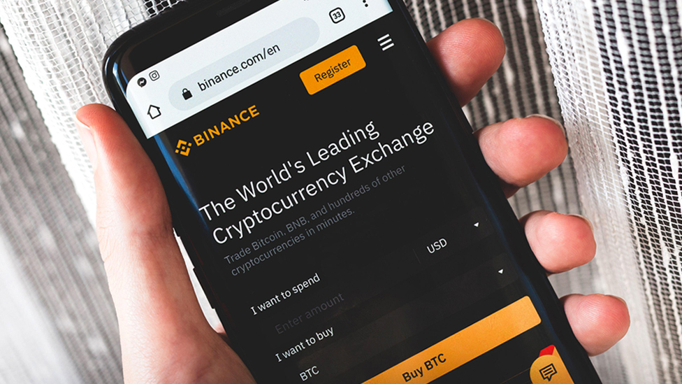Snapshot of Binance Exchange: Illustrating the interface and features of the Binance cryptocurrency exchange.