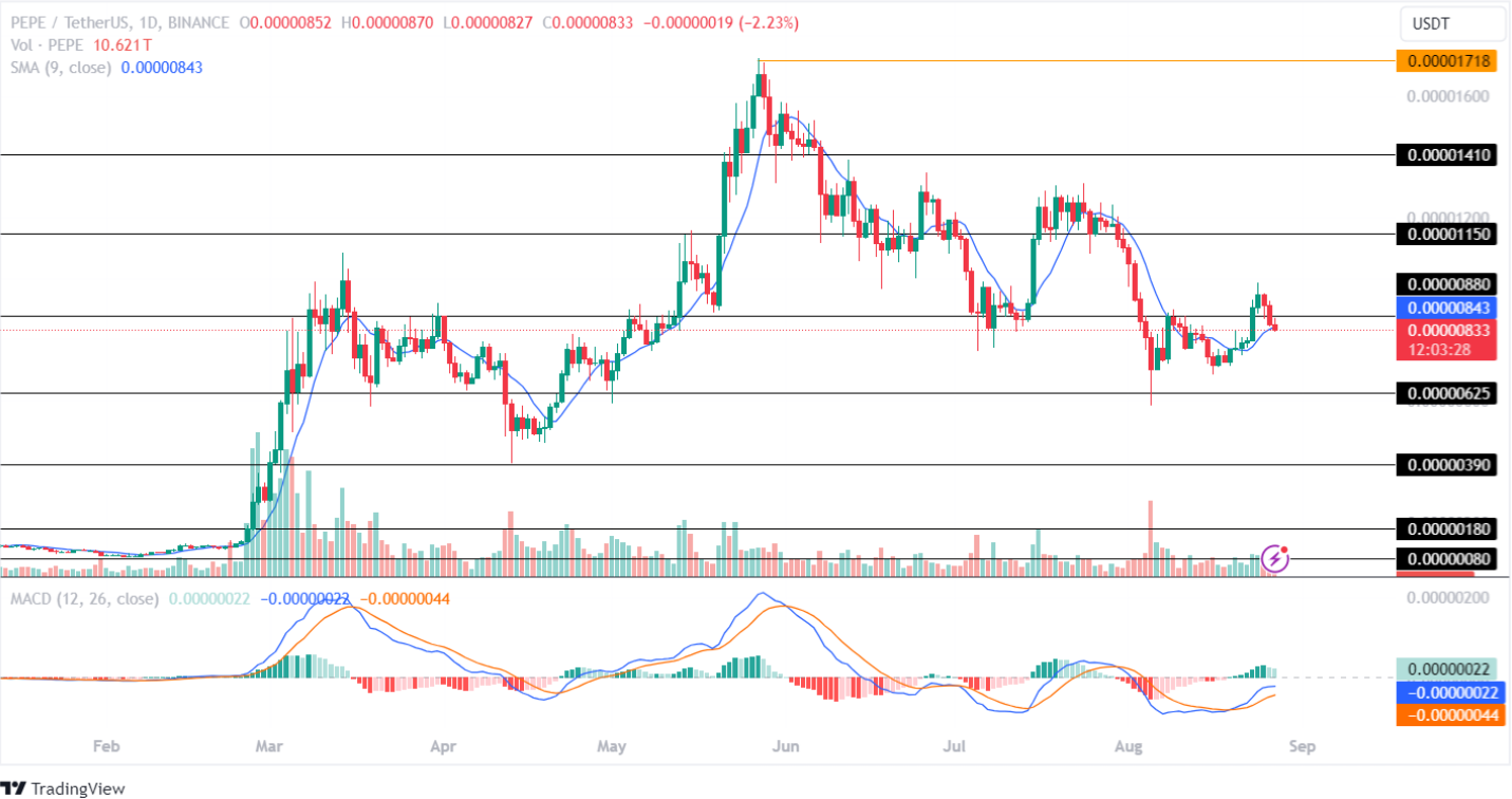 Pepe Price Analysis 27th Aug 2024