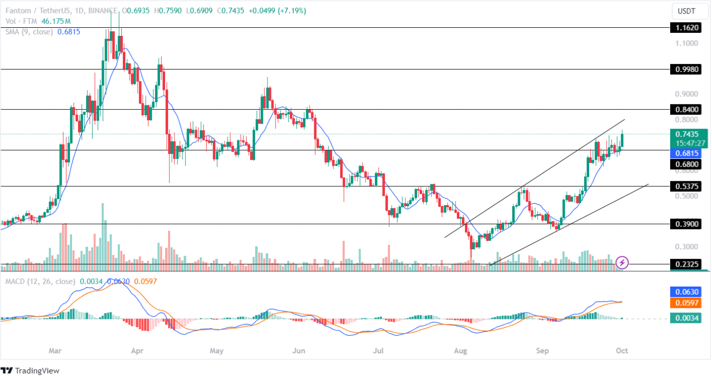 Fantom Price Analysis 01st October 2024