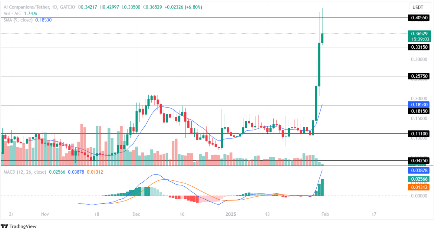 AI Companions Price Analysis 31st January 2025