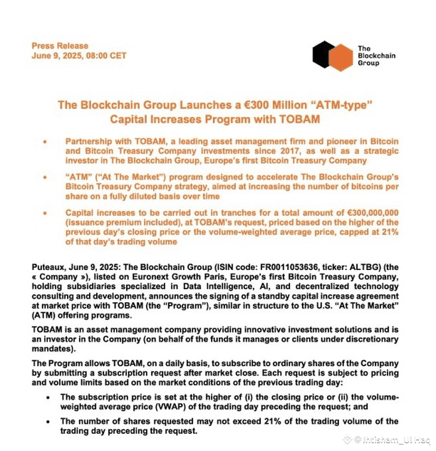 The Blockchain Group Press Release