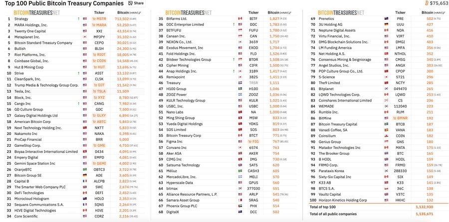 bitcoin company holding
