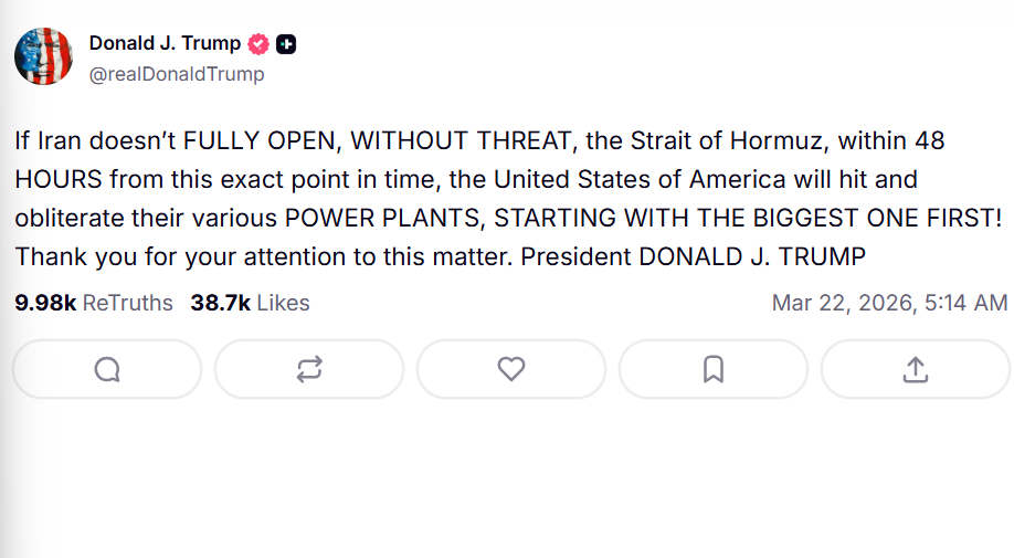 Trump Truth Social Post