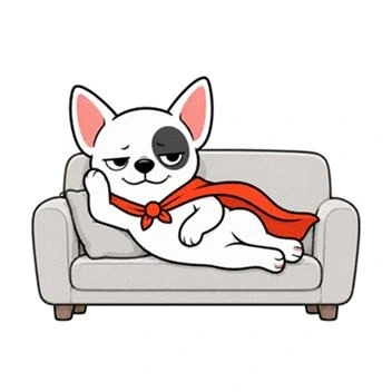 Mr. Krypto, the caped mascot of KryptoPaws ($KPS) 