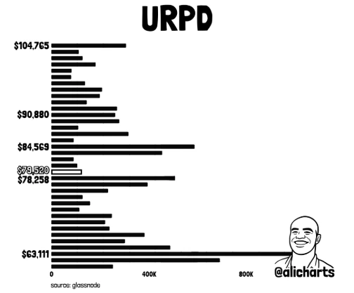 Bitcoin URPD chart