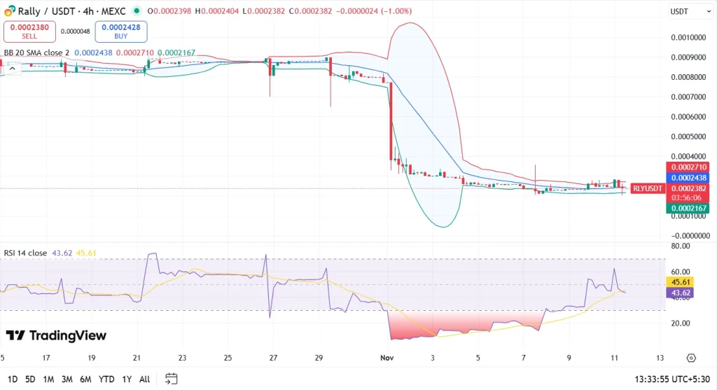 rally price chart